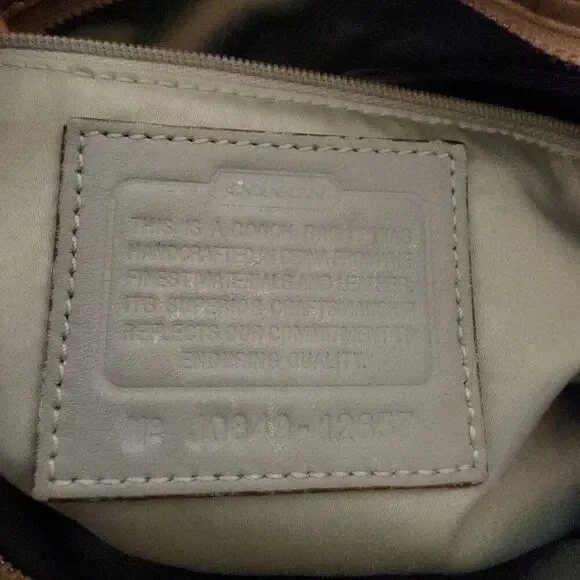 Coach Sliver Khaki Platinu Signature Carly Dust Bag
